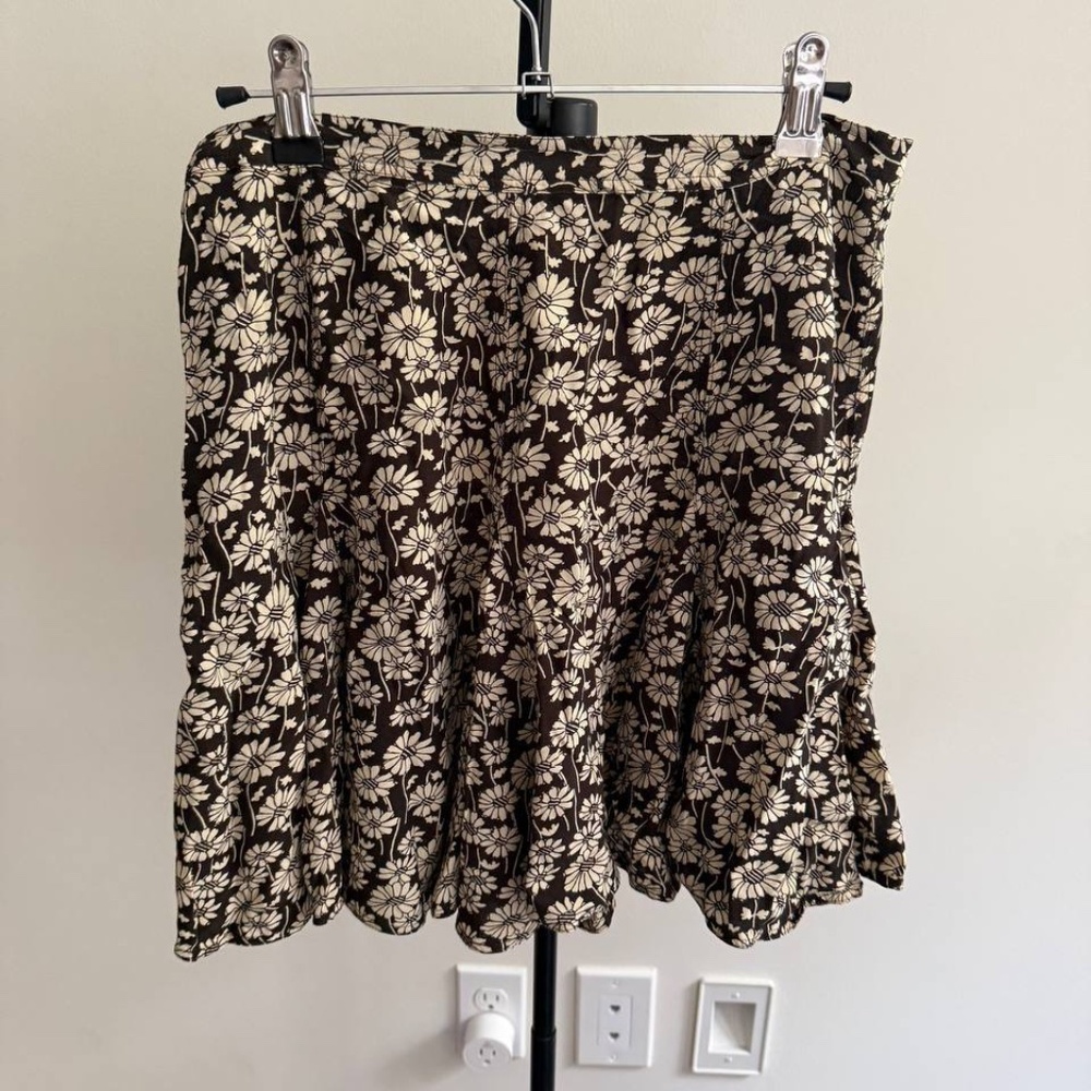 Polo Ralph Lauren Floral Crepe Godet Mini Skirt 250$